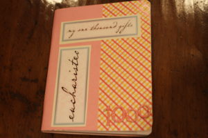 My gratitude journal's been gathering dust. Getting it out this week!